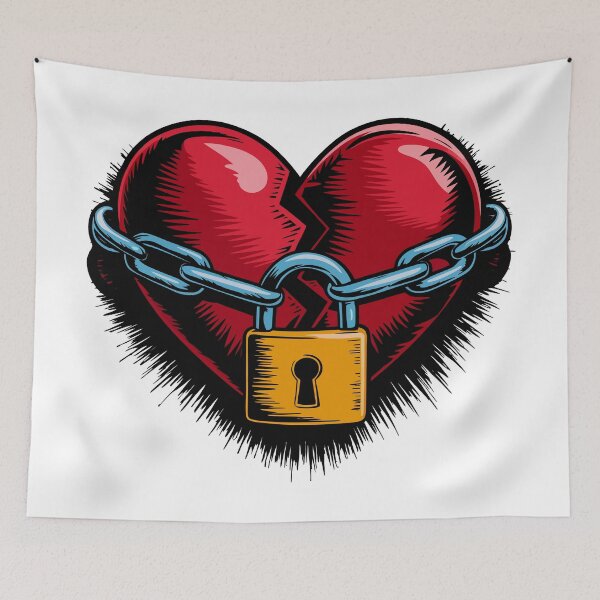 Item preview, Locked Heart designed and sold by Angry Swan Designs.