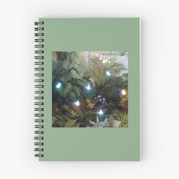 Item preview, A tropical forest full of big leaves and soft-colored wild flowers. designed and sold by Wantanadesign.