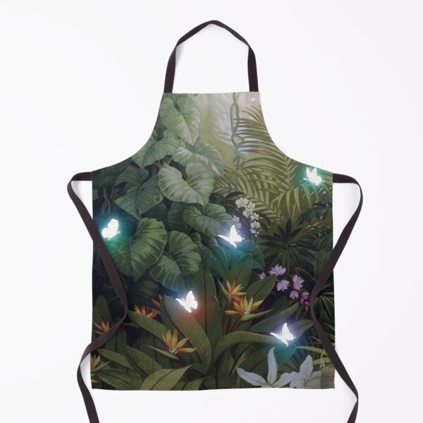 Item preview, A tropical forest full of big leaves and soft-colored wild flowers. designed and sold by Wantanadesign.