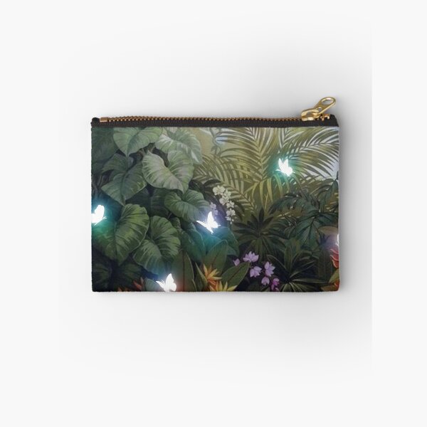 Item preview, A tropical forest full of big leaves and soft-colored wild flowers. designed and sold by Wantanadesign.