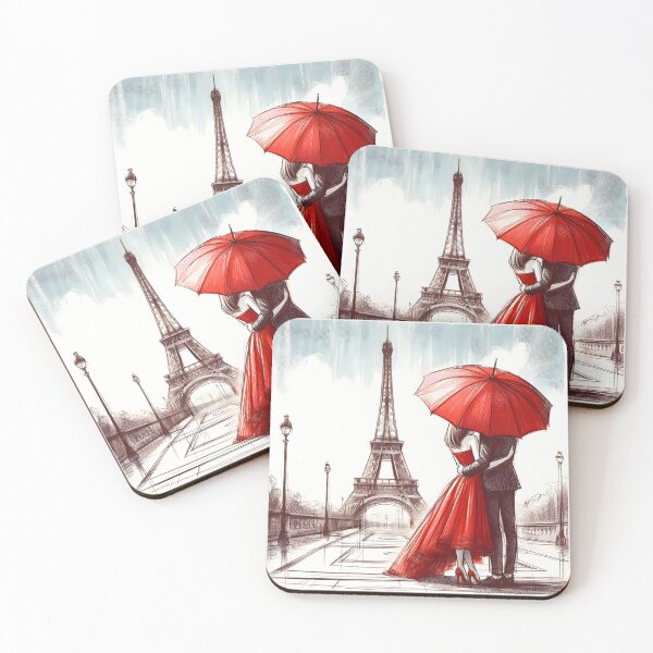 Item preview, Love Blossoms in Parisian Rain designed and sold by inkNext.
