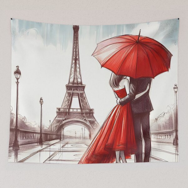Item preview, Love Blossoms in Parisian Rain designed and sold by inkNext.