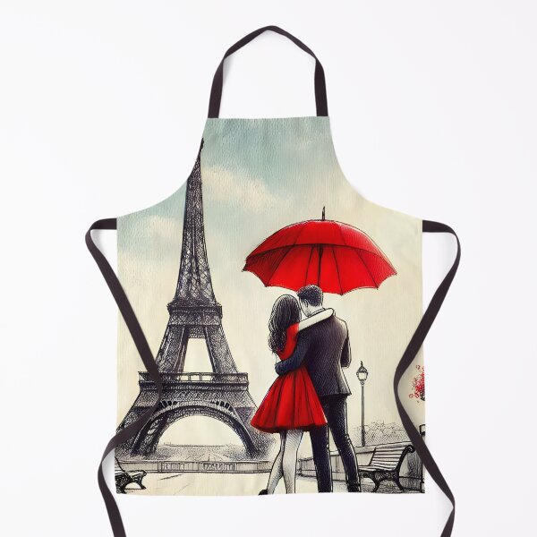 Item preview, Enchanting Parisian Embrace Under Umbrella designed and sold by inkNext.