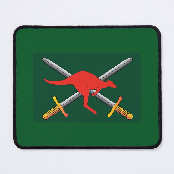 Item preview, Crossed Swords & Red Kangaroo designed and sold by quickmarch.