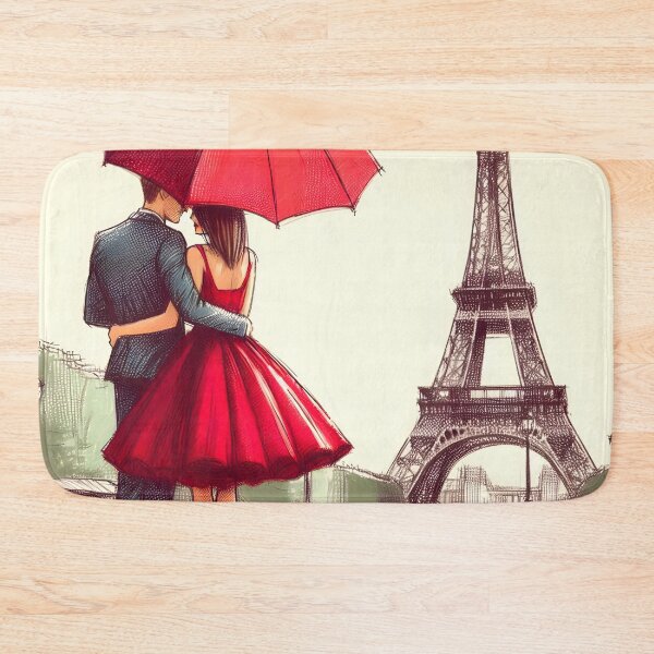 Item preview, Enchanting Parisian Valentine Romance Scene designed and sold by inkNext.
