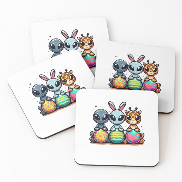 Item preview, Funny Easter with Aliens designed and sold by Tw1nsAIArt.