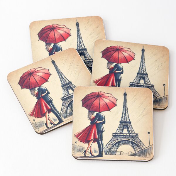 Item preview, Whimsical Love in Parisian Twilight designed and sold by inkNext.