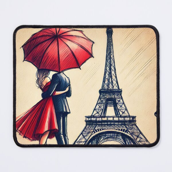 Item preview, Whimsical Love in Parisian Twilight designed and sold by inkNext.