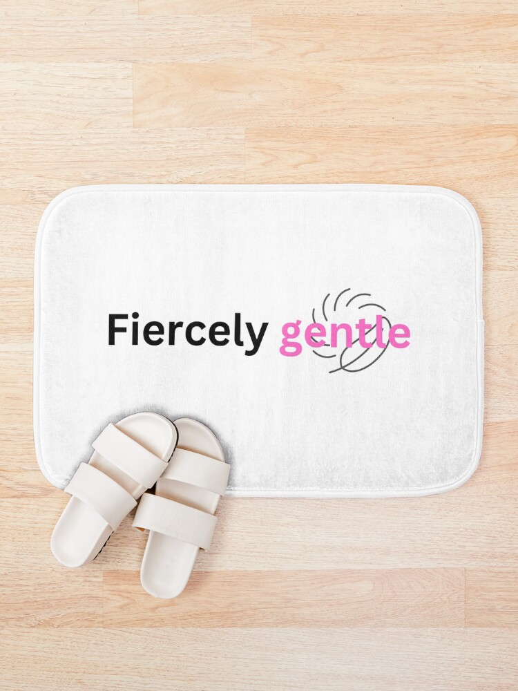Thumbnail 1 of 6, Bath Mat, Fiercely gentle designed and sold by Monem-RASH.