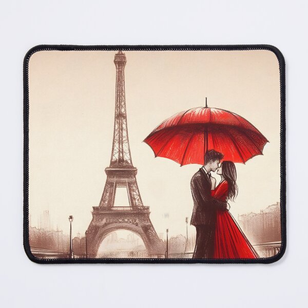 Item preview, Dreamy Lovers Under Paris Rain designed and sold by inkNext.