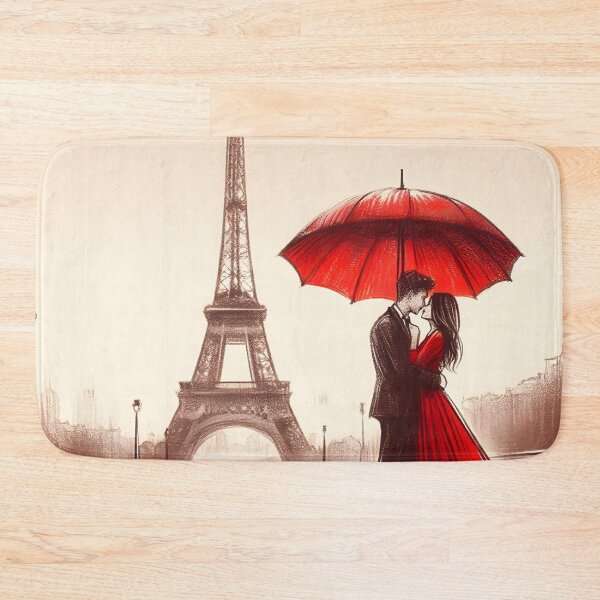 Item preview, Dreamy Lovers Under Paris Rain designed and sold by inkNext.