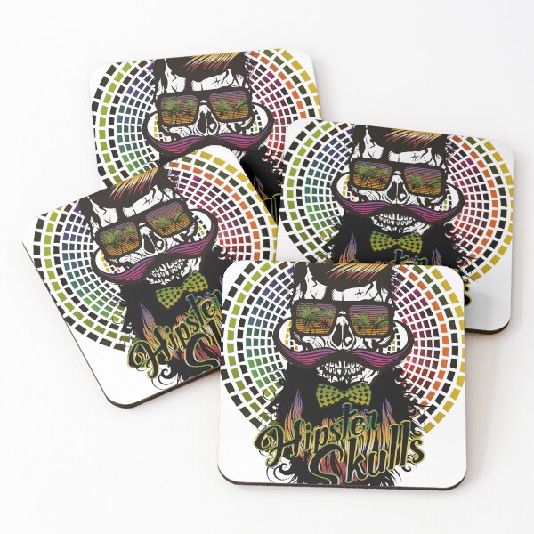 Item preview, hipster skull beard mustache mexican skull designed and sold by Achille3777.