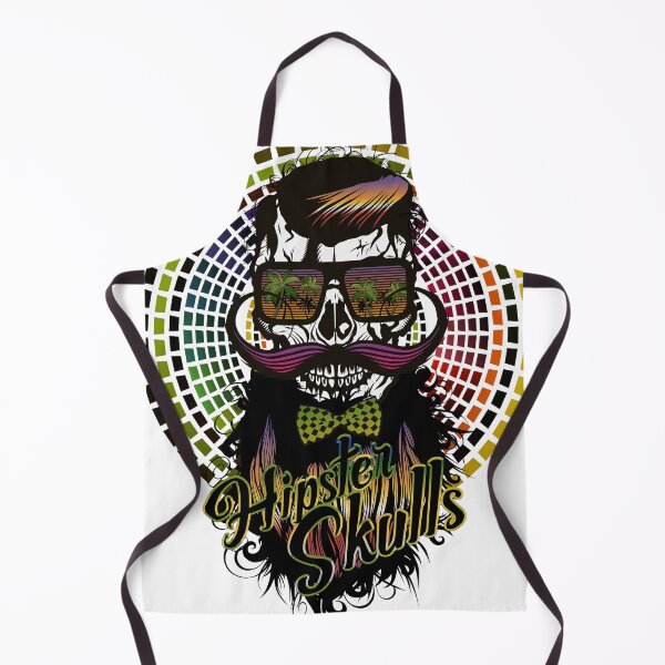 Item preview, hipster skull beard mustache mexican skull designed and sold by Achille3777.