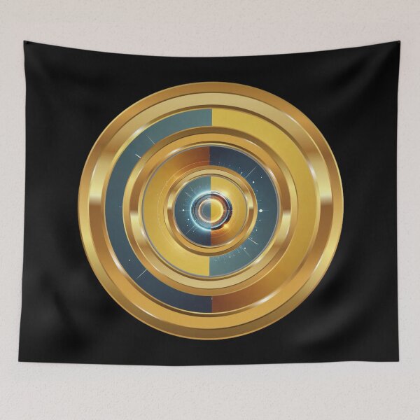 Item preview, Golden Futuristic Circle designed and sold by Bellassi.