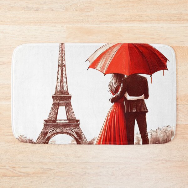 Item preview, Parisian Lovers' Dreamy Rainy Evening designed and sold by inkNext.