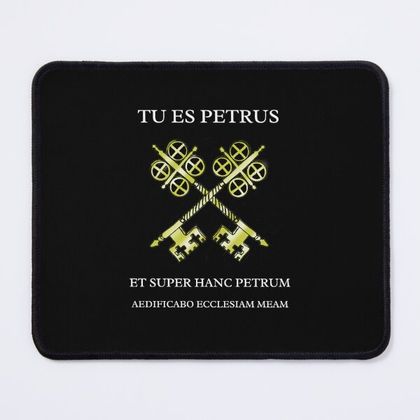 Item preview, Dark Version Keys of the Kingdom Latin Traditional Catholic Saint Peter designed and sold by Catholicguy.