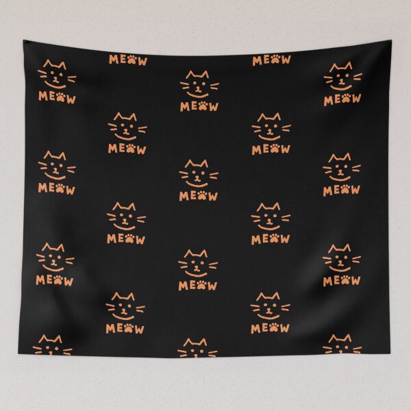Item preview, Meow with cat doodle designed and sold by Rocklights.
