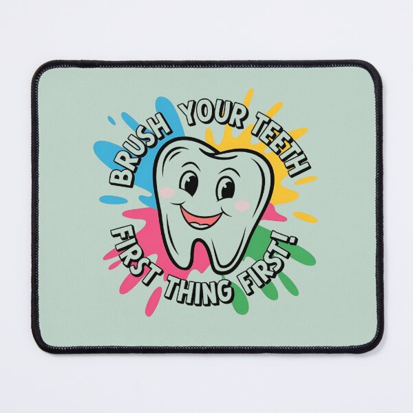 Item preview, Vibrant Tooth Graphic – A Fun Reminder to Brush Your Teeth designed and sold by Golden-flower22.