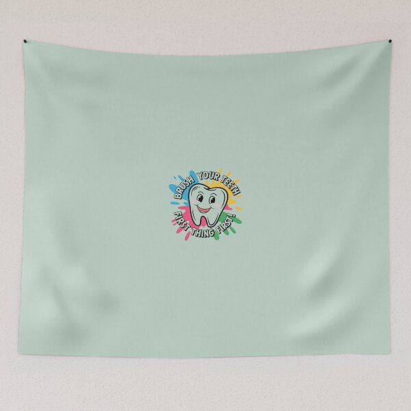 Item preview, Vibrant Tooth Graphic – A Fun Reminder to Brush Your Teeth designed and sold by Golden-flower22.
