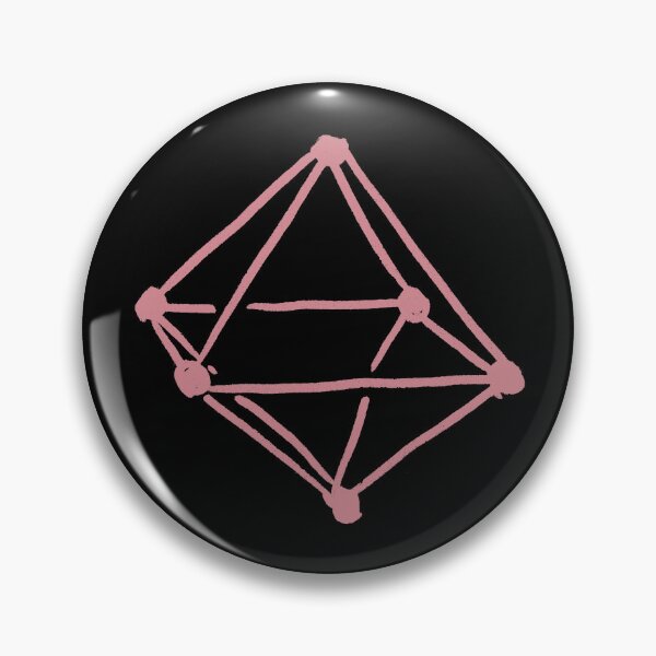 Item preview, Soft Red Octahedron on Black designed and sold by MagentaTwilight.