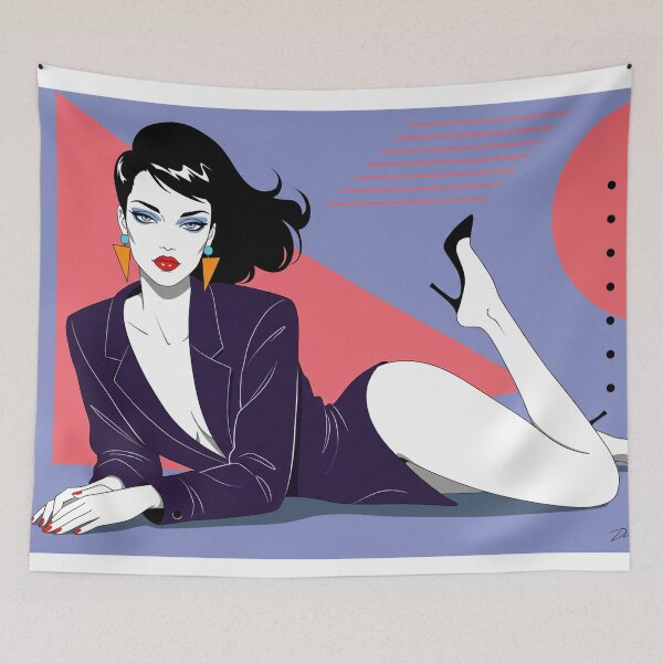 Item preview, Seductive Sophistication 80s Patrick Nagel designed and sold by di-age7.