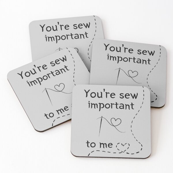Item preview, You're Sew Important To Me Stitched Design designed and sold by Zeemazoo.