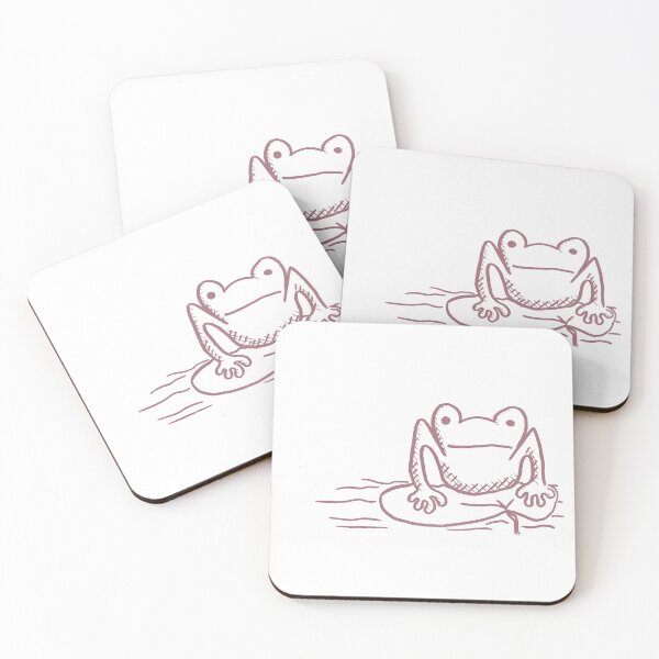 Item preview, Frog's life Pink Beige designed and sold by MagentaTwilight.