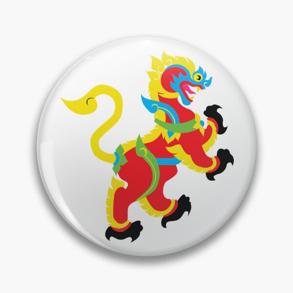 Item preview, Thai pattern lion designed and sold by WSShopArt21.