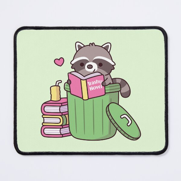 Item preview, Cute Raccoon Loves Reading Trashy Novel Books Funny designed and sold by rustydoodle.