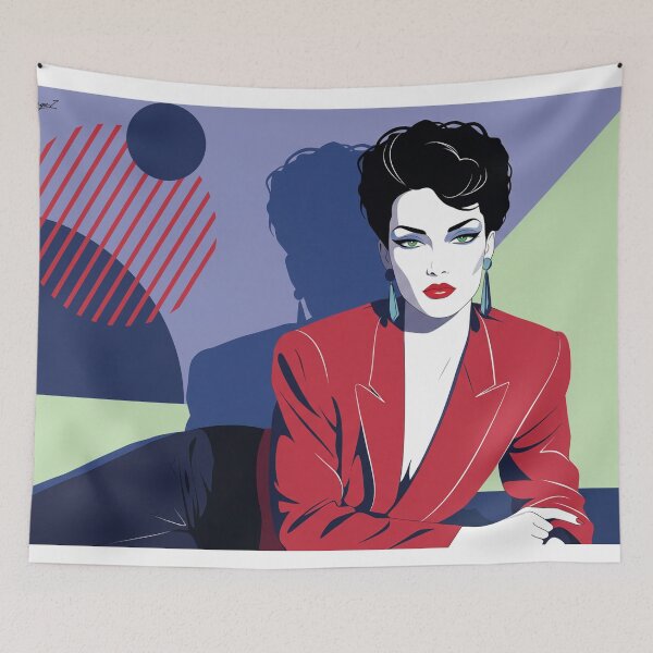 Item preview, Power Elegance 80s Patrick Nagel designed and sold by di-age7.
