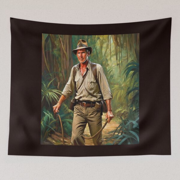 Item preview, "Exploring the Mysterious Jungle: Indiana Jones" designed and sold by Artisticanvas.