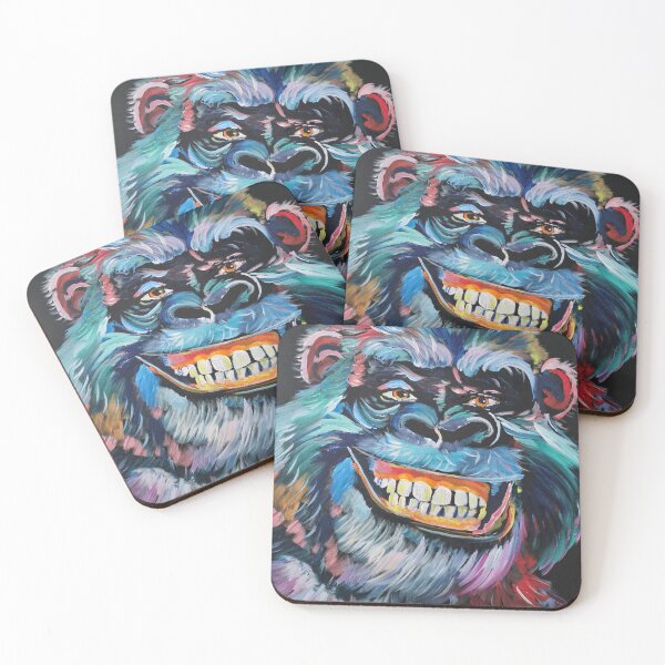 Item preview, A clever rainbow-colored gorilla designed and sold by Adalbertoart.