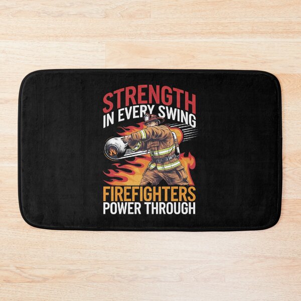 Item preview, Firefighter Strength – Power Through Every Swing designed and sold by Taans-Creation.