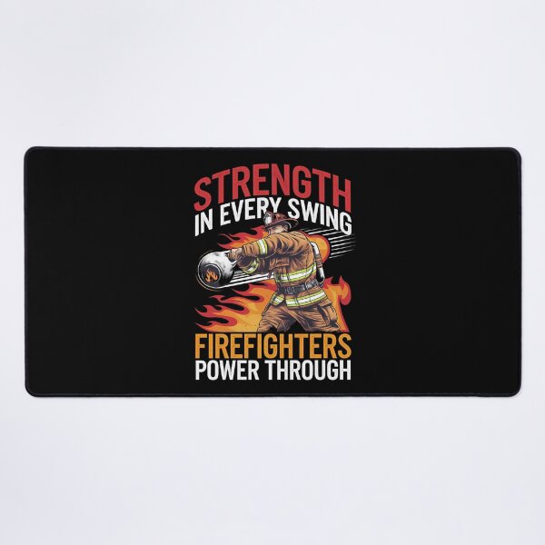 Item preview, Firefighter Strength – Power Through Every Swing designed and sold by Taans-Creation.