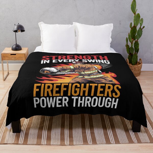 Item preview, Firefighter Strength – Power Through Every Swing designed and sold by Taans-Creation.
