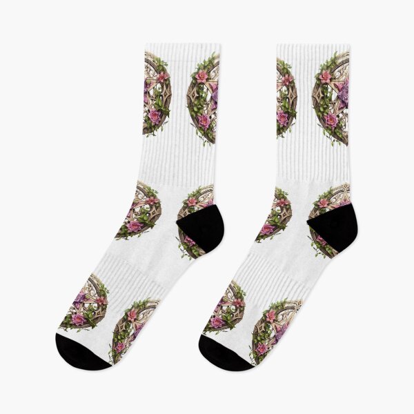 Artikelvorschau, florales Pentagramm, keltischer Stil entworfen und verkauft von LoneAngel.