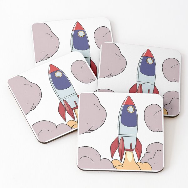 Item preview, Futuristic Rocket Illustration Design Art Space Exploration designed and sold by ART ATTACK ZONE.