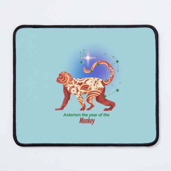 Item preview, The Monkey Year image is symbolizing the auspiciousness of the Chinese zodiac. designed and sold by Wantanadesign.