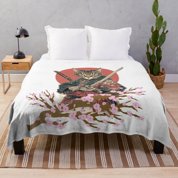 Item preview, Samurai cat gift, gift for her, gift for Samurai fan, cat gift designed and sold by WHDProduction45.