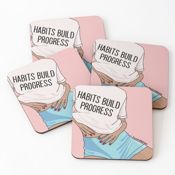 Item preview, Habits build progress by Sasa Elebea designed and sold by Sabrina Brugmann.