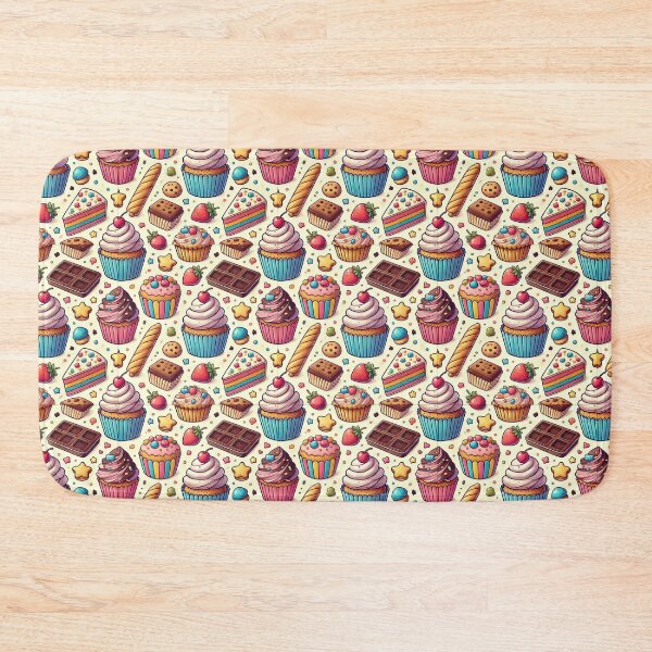 Item preview, Delicious Cupcake and Pastry Pattern designed and sold by Kalpa.