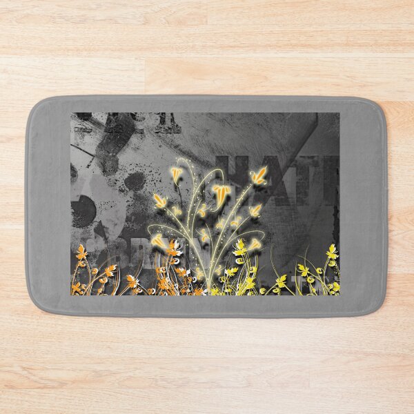 Item preview, Illustration of flowers against grey wall designed and sold by manoloshoping.