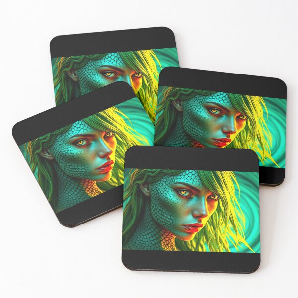 Item preview, Snake Goddess - Art Print designed and sold by Earth Nature Creations.