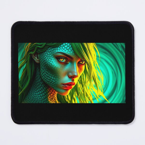 Item preview, Snake Goddess - Art Print designed and sold by Earth Nature Creations.