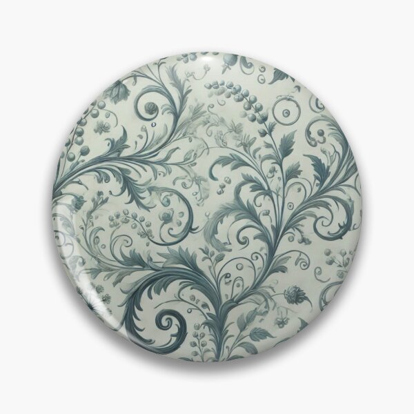 Item preview, Elegant Grey floral Swirl Pattern designed and sold by Kalpa.
