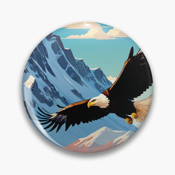 Item preview, Eagle Flying on A Snow Mountain  designed and sold by Bunmigraphics .