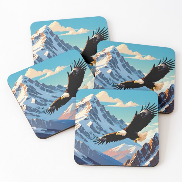 Item preview, Eagle Flying on A Snow Mountain  designed and sold by Bunmigraphics .
