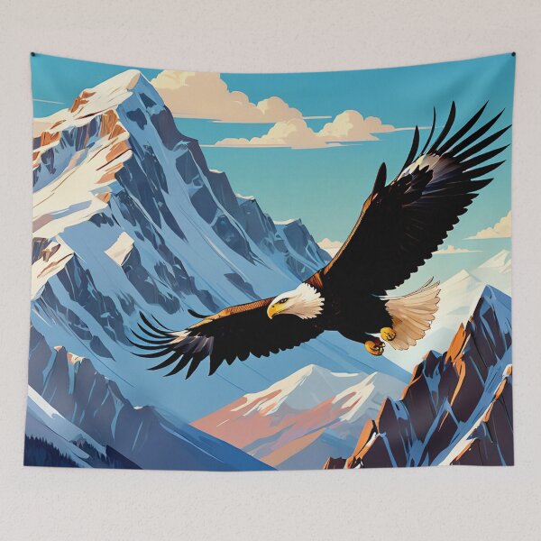 Item preview, Eagle Flying on A Snow Mountain  designed and sold by Bunmigraphics .