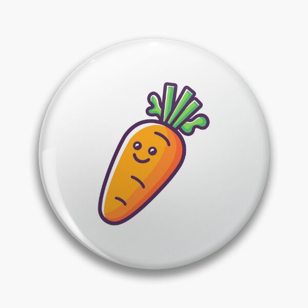 Item preview, Cute Smiling Carrot Cartoon – Fun Kawaii Vegetable Design designed and sold by ColorsoftNature.