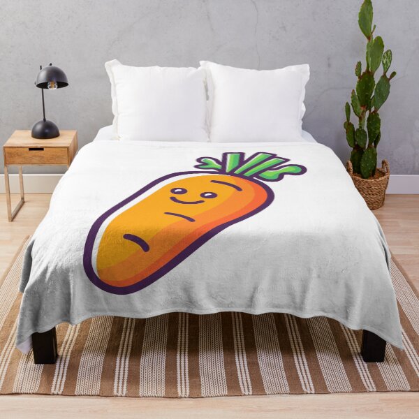 Item preview, Cute Smiling Carrot Cartoon – Fun Kawaii Vegetable Design designed and sold by ColorsoftNature.